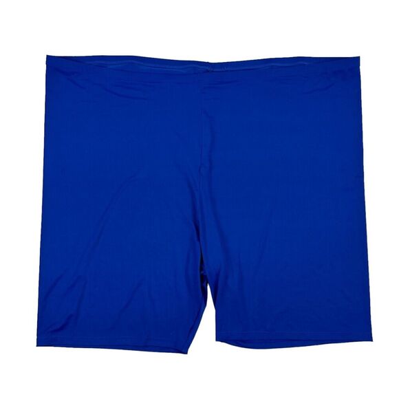 Swimsuits For All Plus Size 44 Blue Swimsuit Bottom Shorts Stretch No Lining - Picture 1 of 7